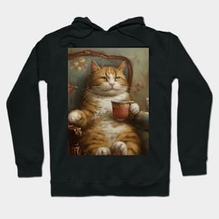 Tea Time Cat I Hoodie